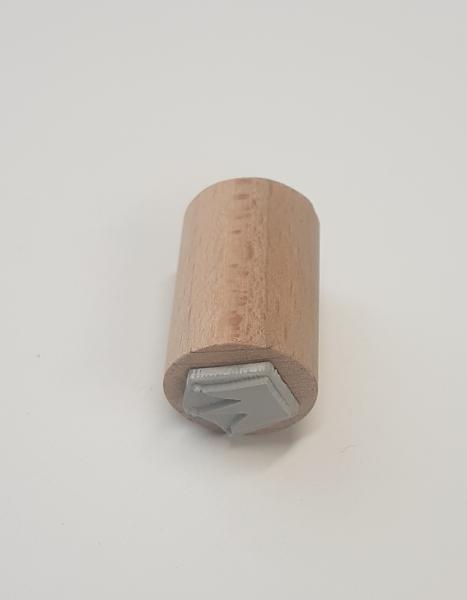 Holzstempel Krone spitzig